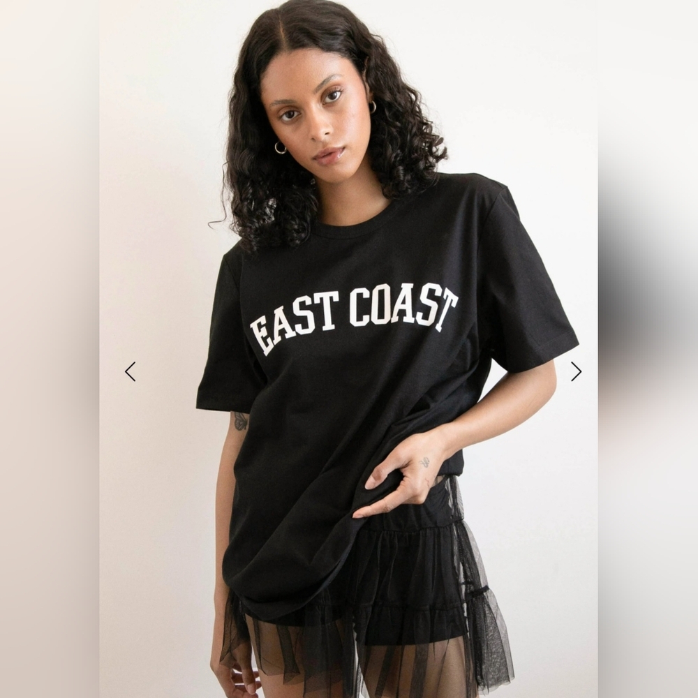 🇨🇦 NWT Unisex XL Oversized 'East Coast' Graphic Tee from Oak + Fort